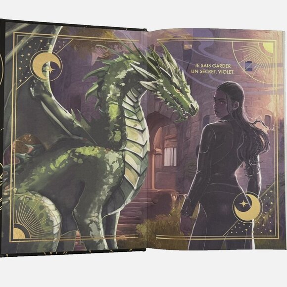 Iron Flame French Edition Rebecca Yarros Fourth Wing 2 Hardcover Special Sprayed - Picture 5 of 8